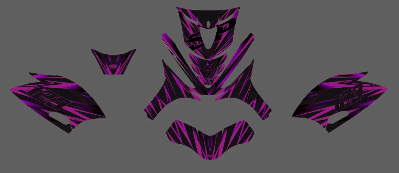 Kit déco Booster Design 01 violet