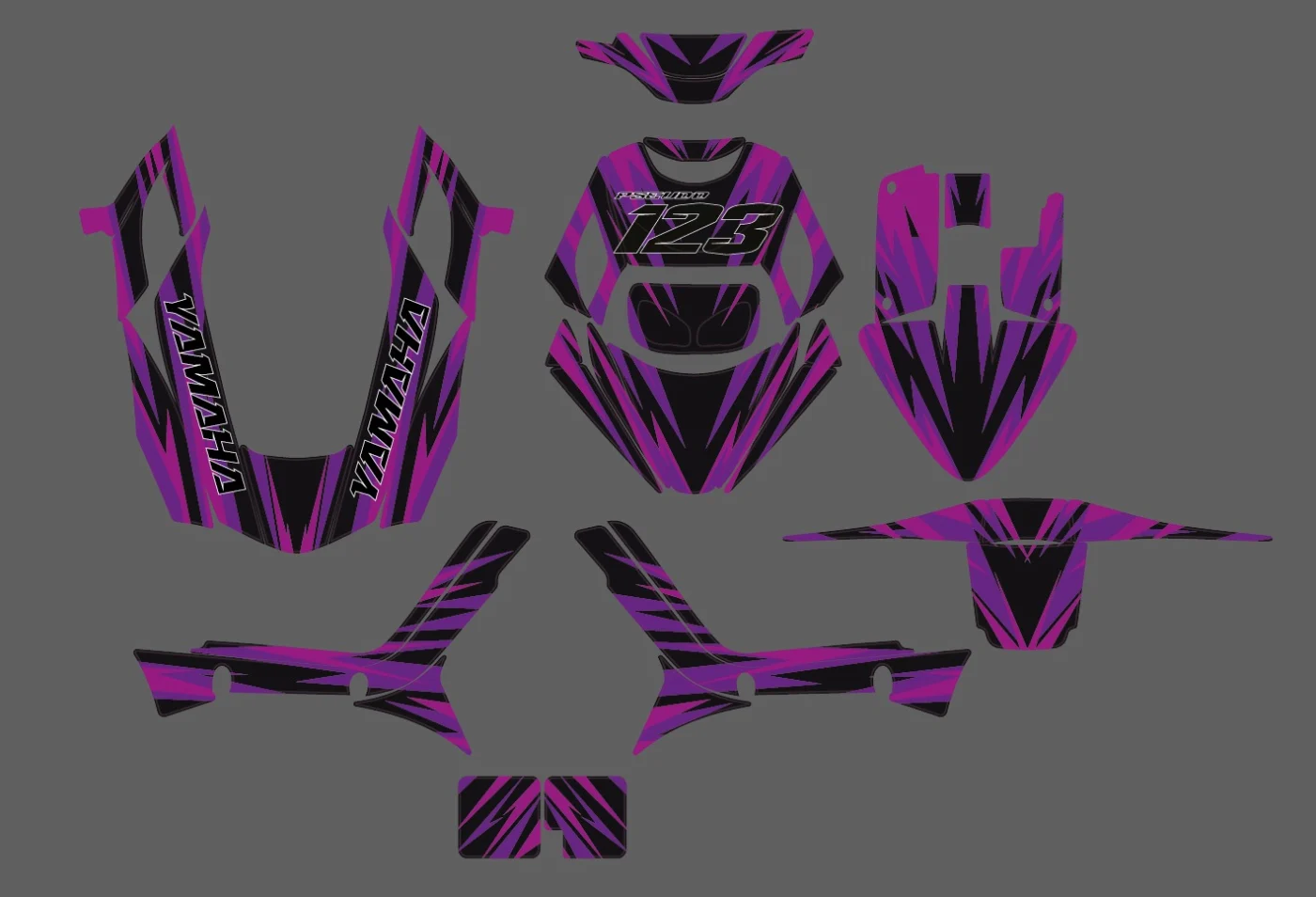 Kit déco Booster Design 02 violet